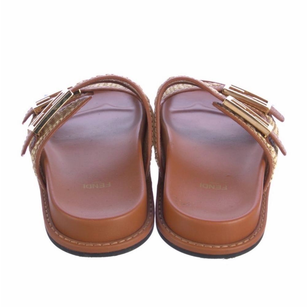 Fendi Raffia Slides - Picture 4 of 8